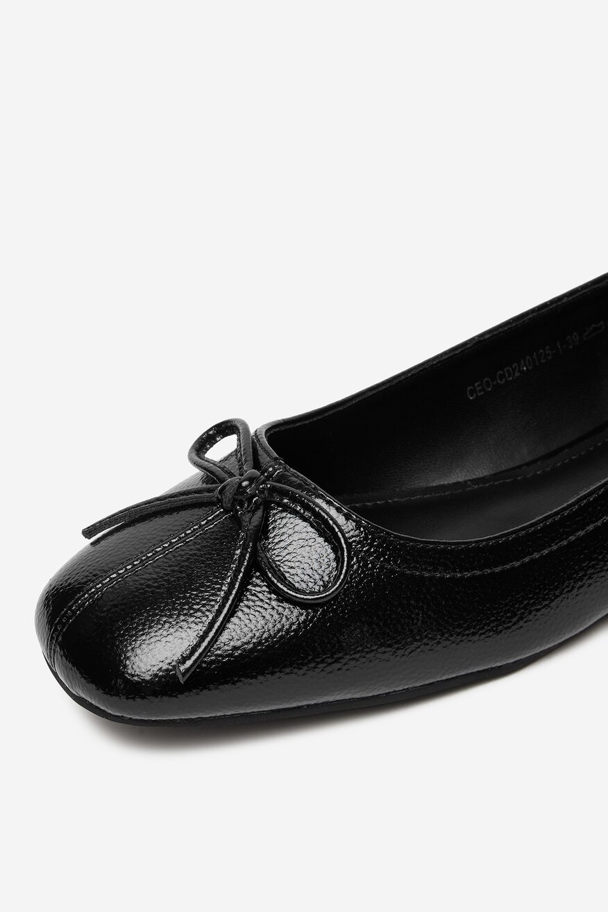 Baleriny Jenny CEO-CD240125-1 Czarny - 5906751340967