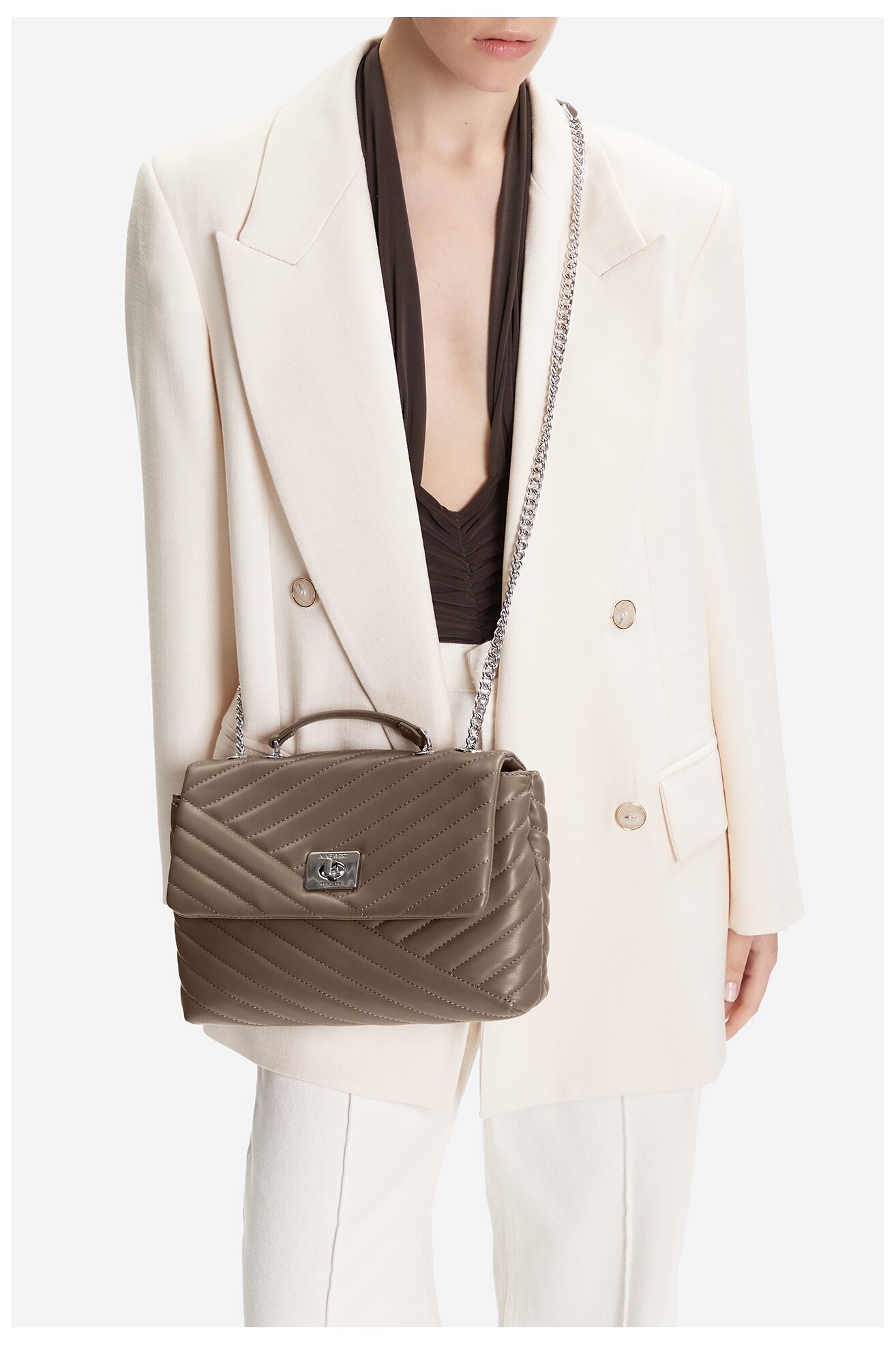 Kézitáska NINE WEST CEO-SUSAN-LA513-561 SZÜRKE