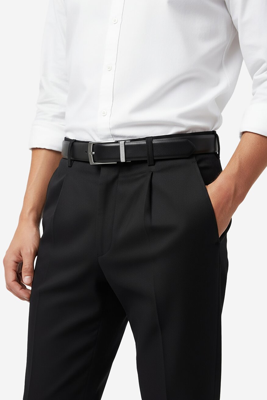 Férfi öv Gino Rossi FEKETE - 5906751253595