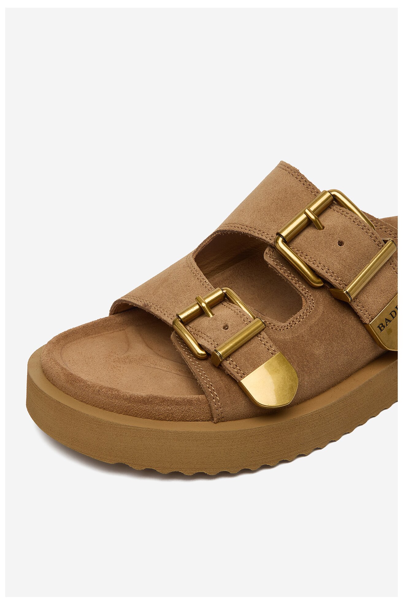 Klapki Badura CYCLAMEN-80033-25 Beżowy ciemny