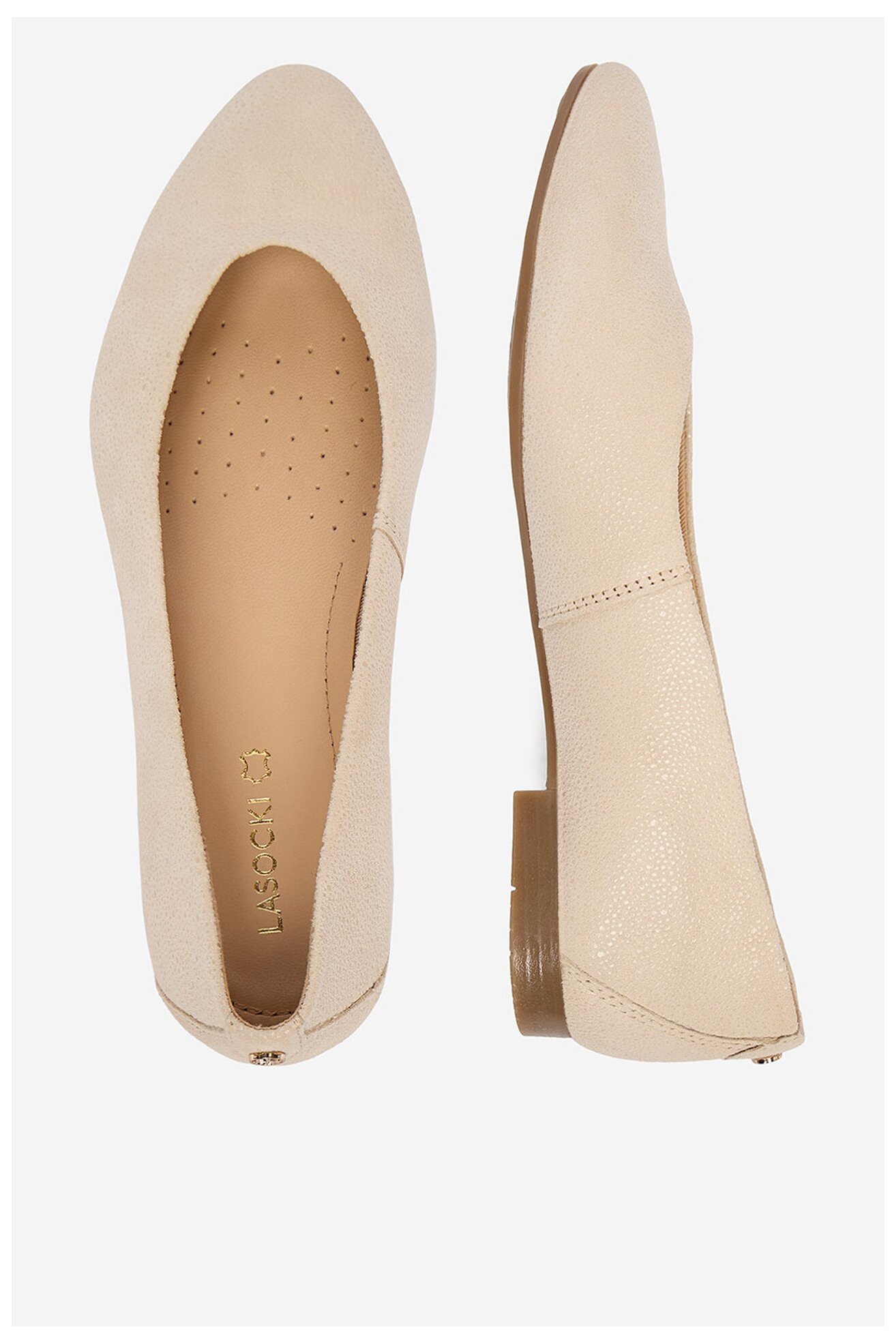 Baleriny Lasocki CEO-RST-KAJA-66F Beżowy