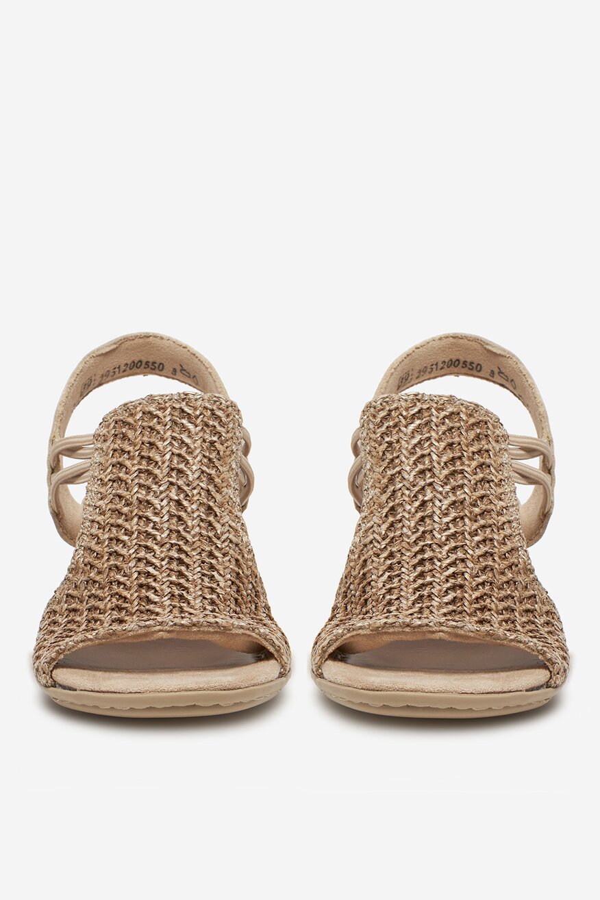 Rieker - Sandały na słupku - 2230078385947