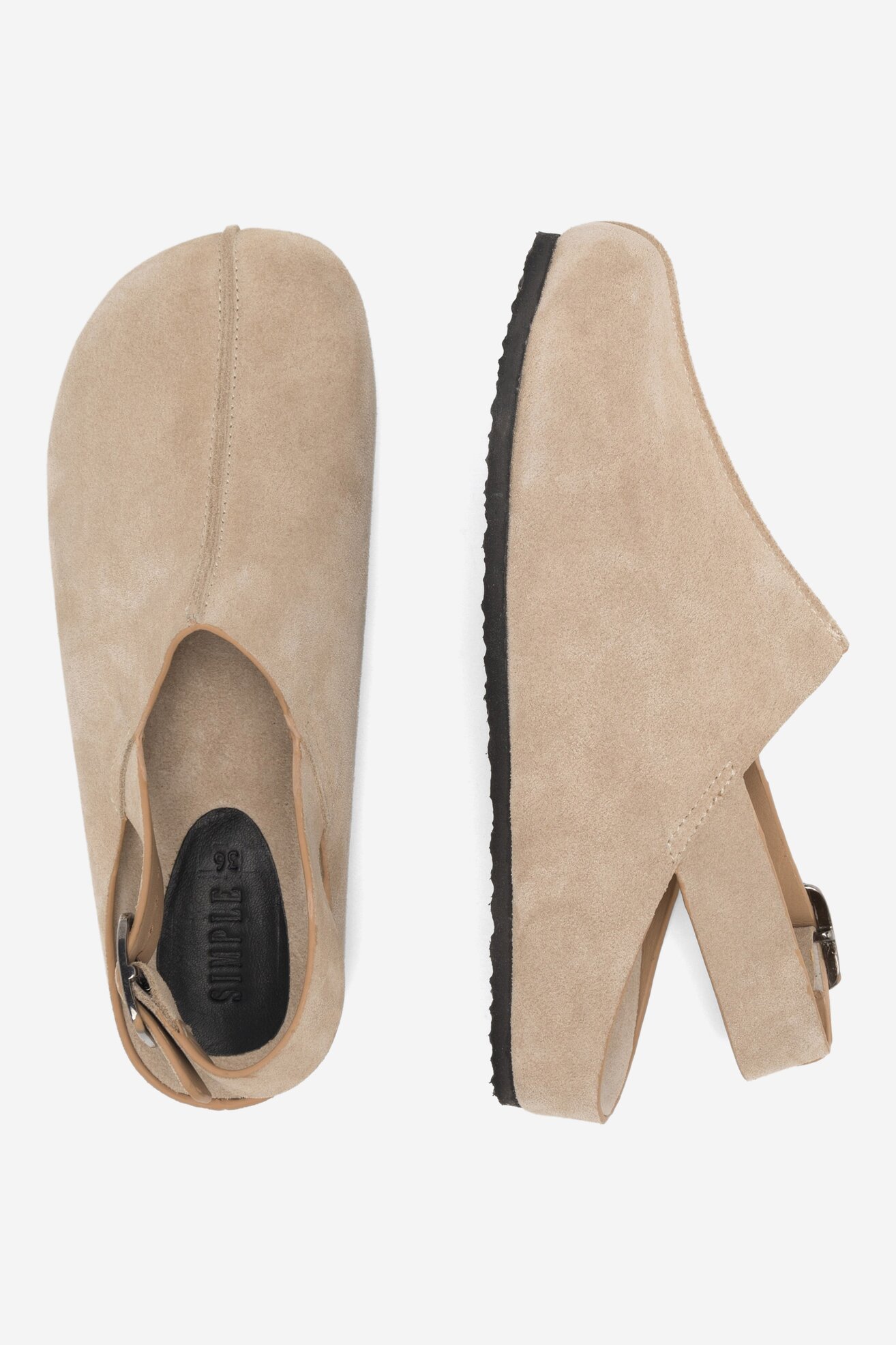 Sandały SIMPLE AWINION1-23SS EREN Beżowy