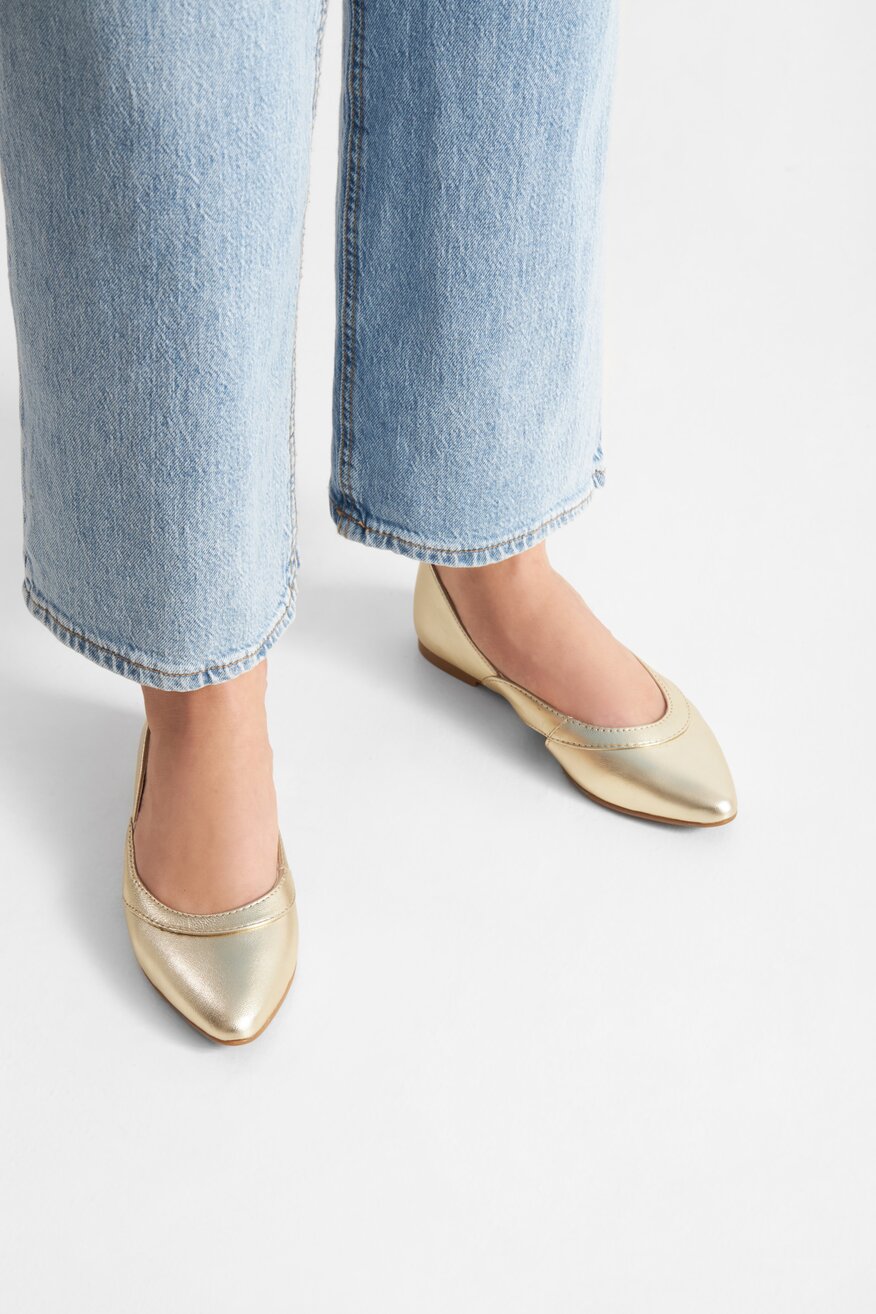 
                Lasocki - Skórzane baleriny - 5905588431893