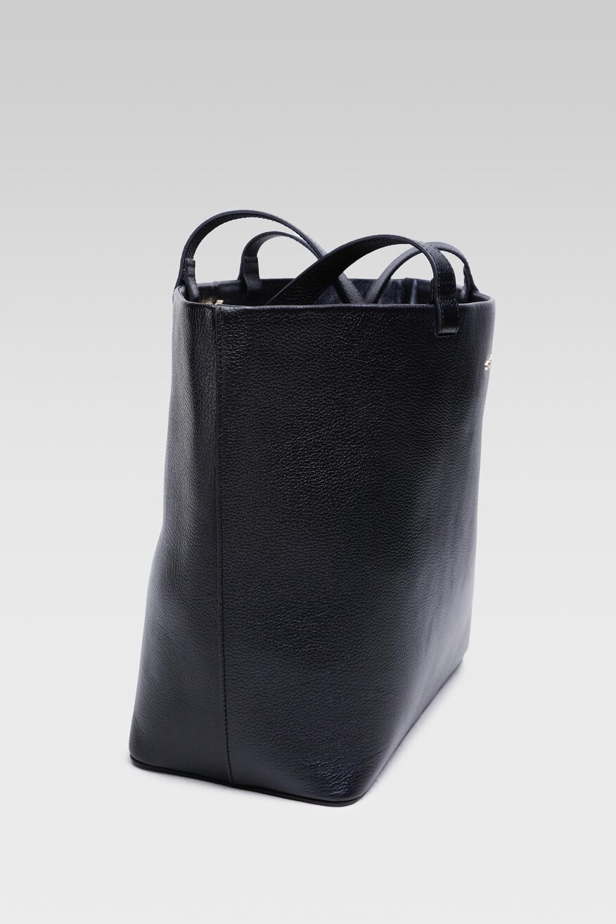 
                Gino Rossi - Torebka shopper skórzana czarna - 5904248527327