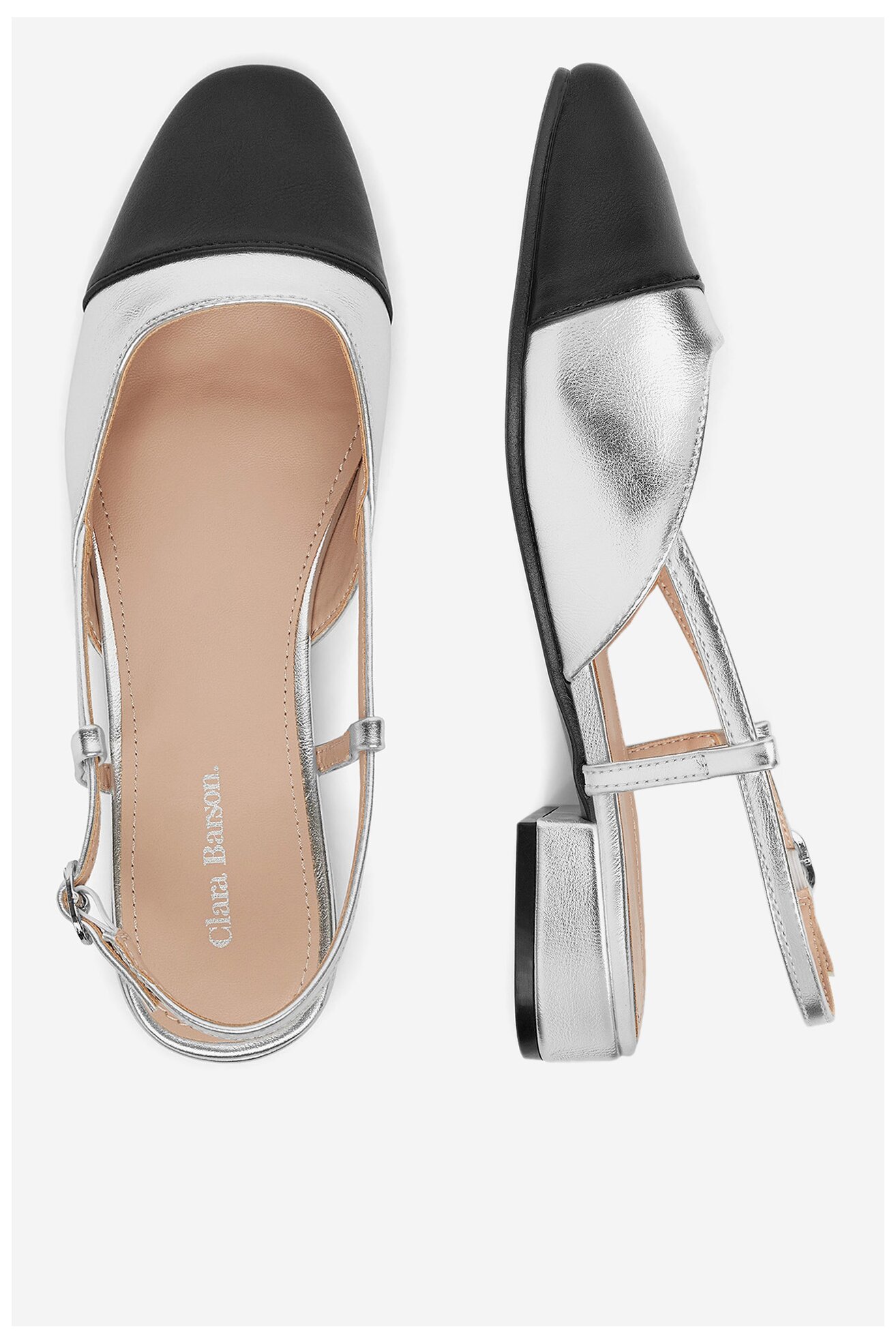 Lodičky Clara Barson WS24040-04 STŘÍBRNÁ