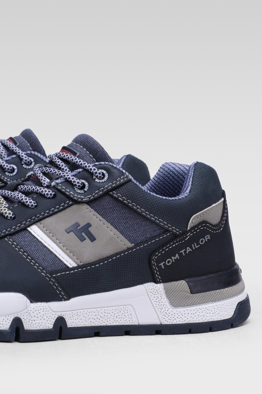 
                Tom Tailor - Półbuty granatowe sznurowane - 5903698426266