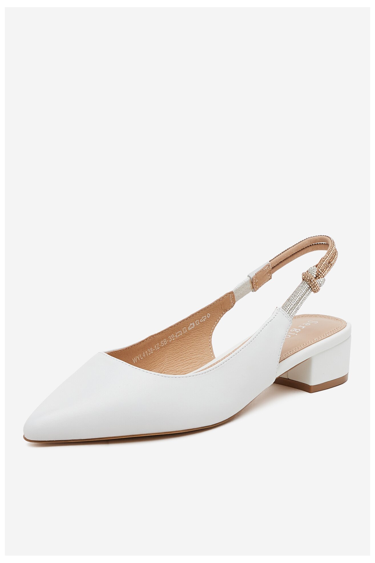 Czółenka Sergio Bardi WYL4138-1Z-SB Biały