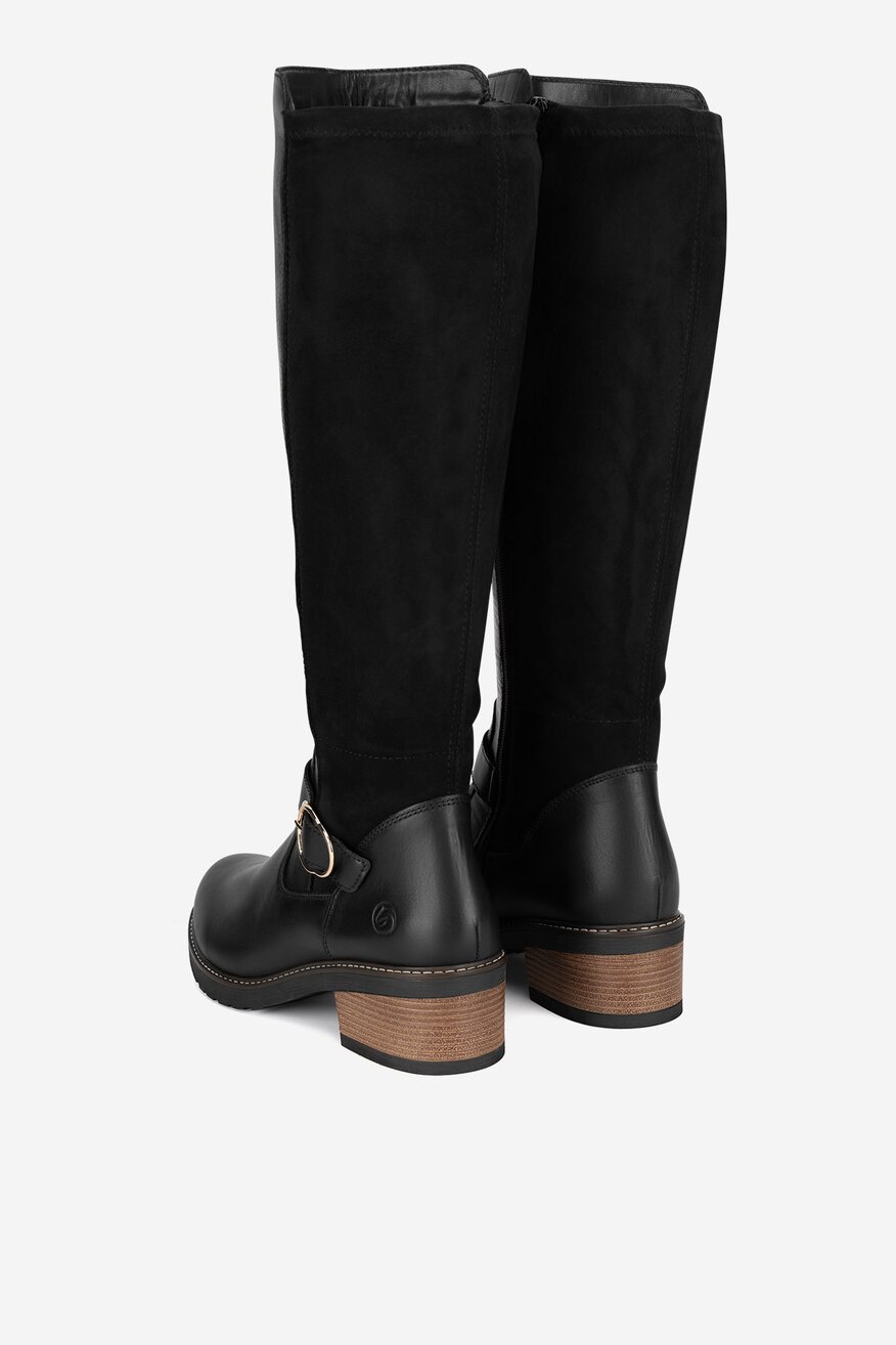 Remonte - Oficerki skórzane ocieplane - 2230068911583