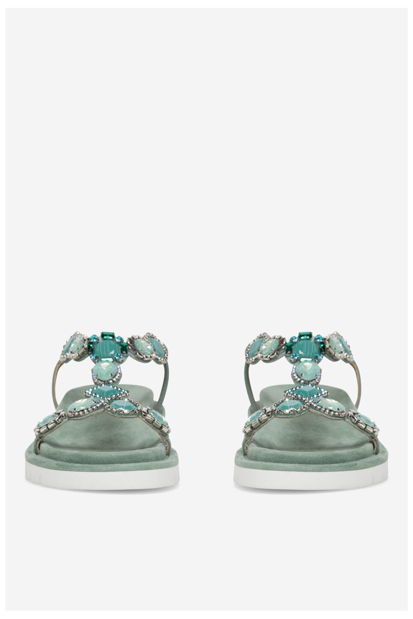 Sandały EVA MINGE MATILDE-V1175-95 Zielony