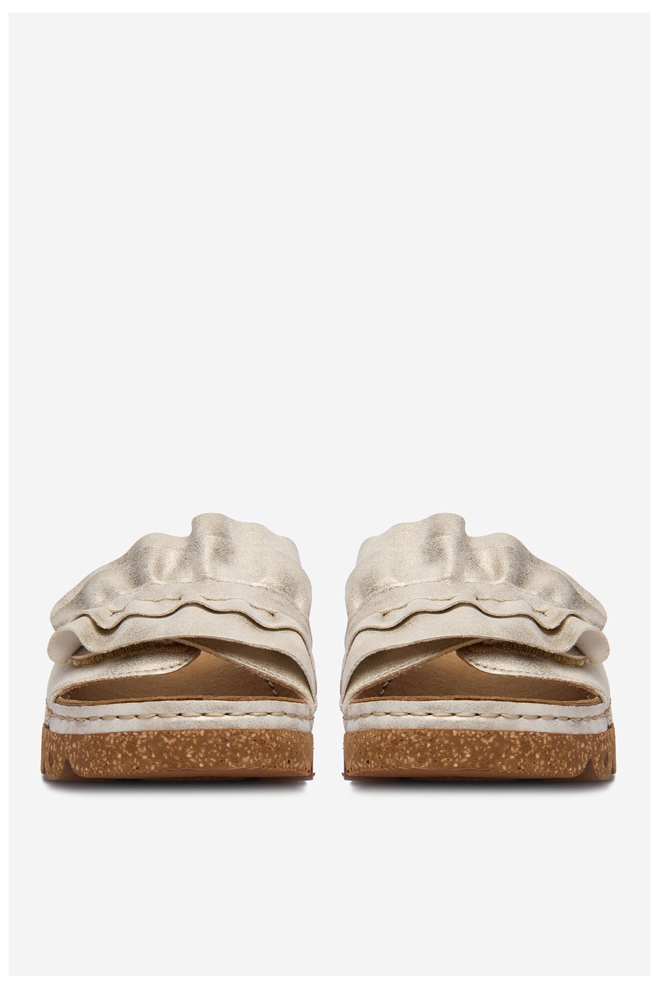 Klapki Rieker CEO-V8763-60 Złoty