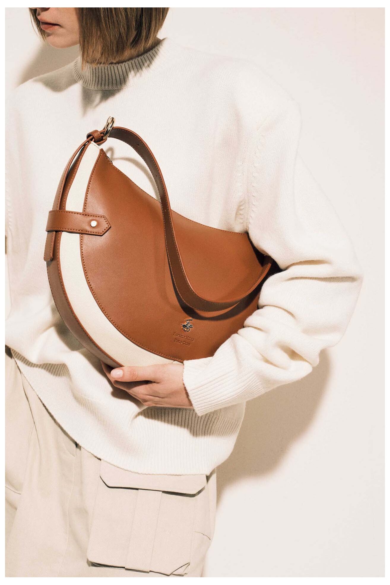 Kézitáska Beverly Hills Polo Club BHPC-C-003-07 CAMEL