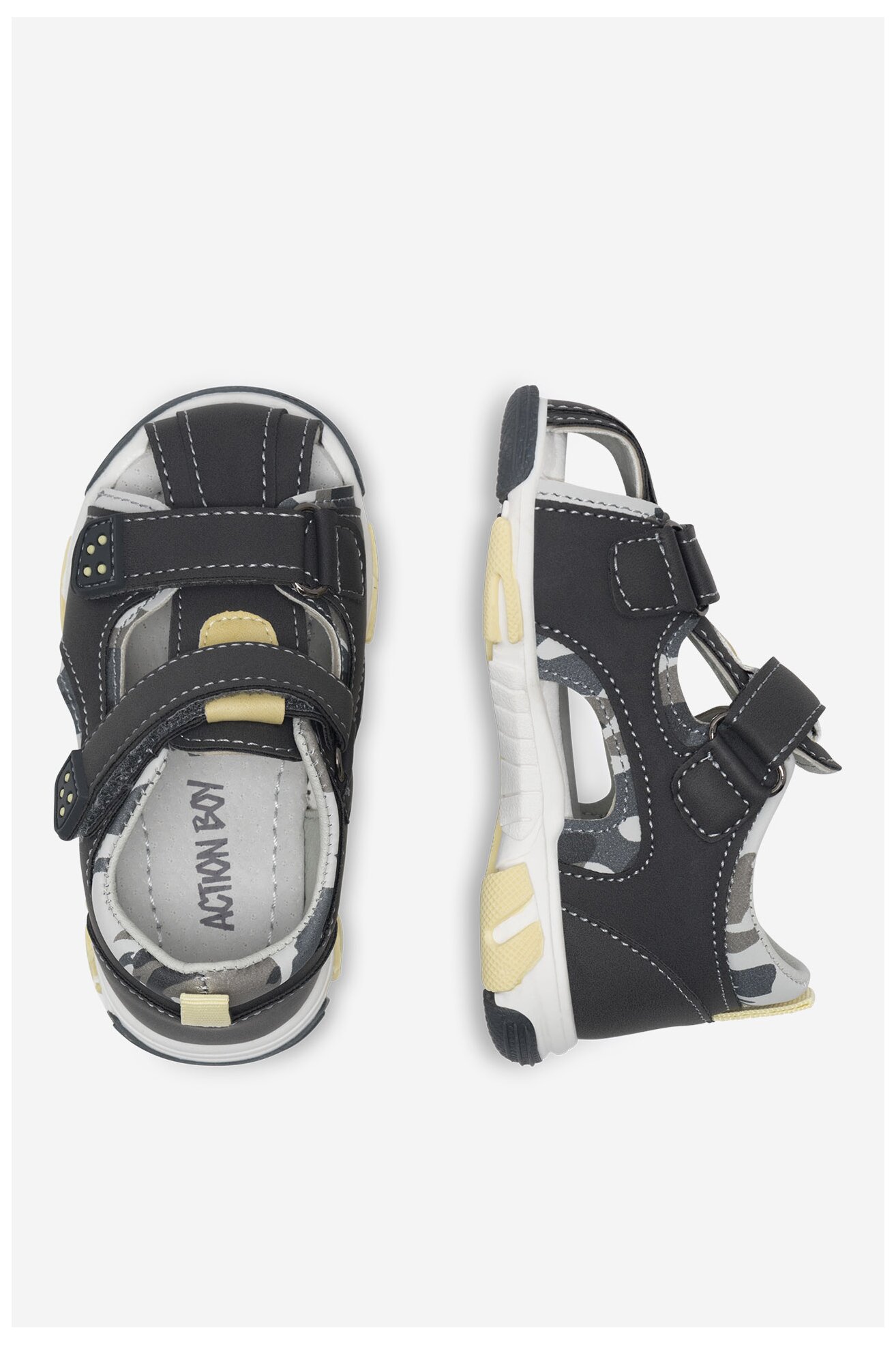 Sandały Action Boy CM230627-12 Szary