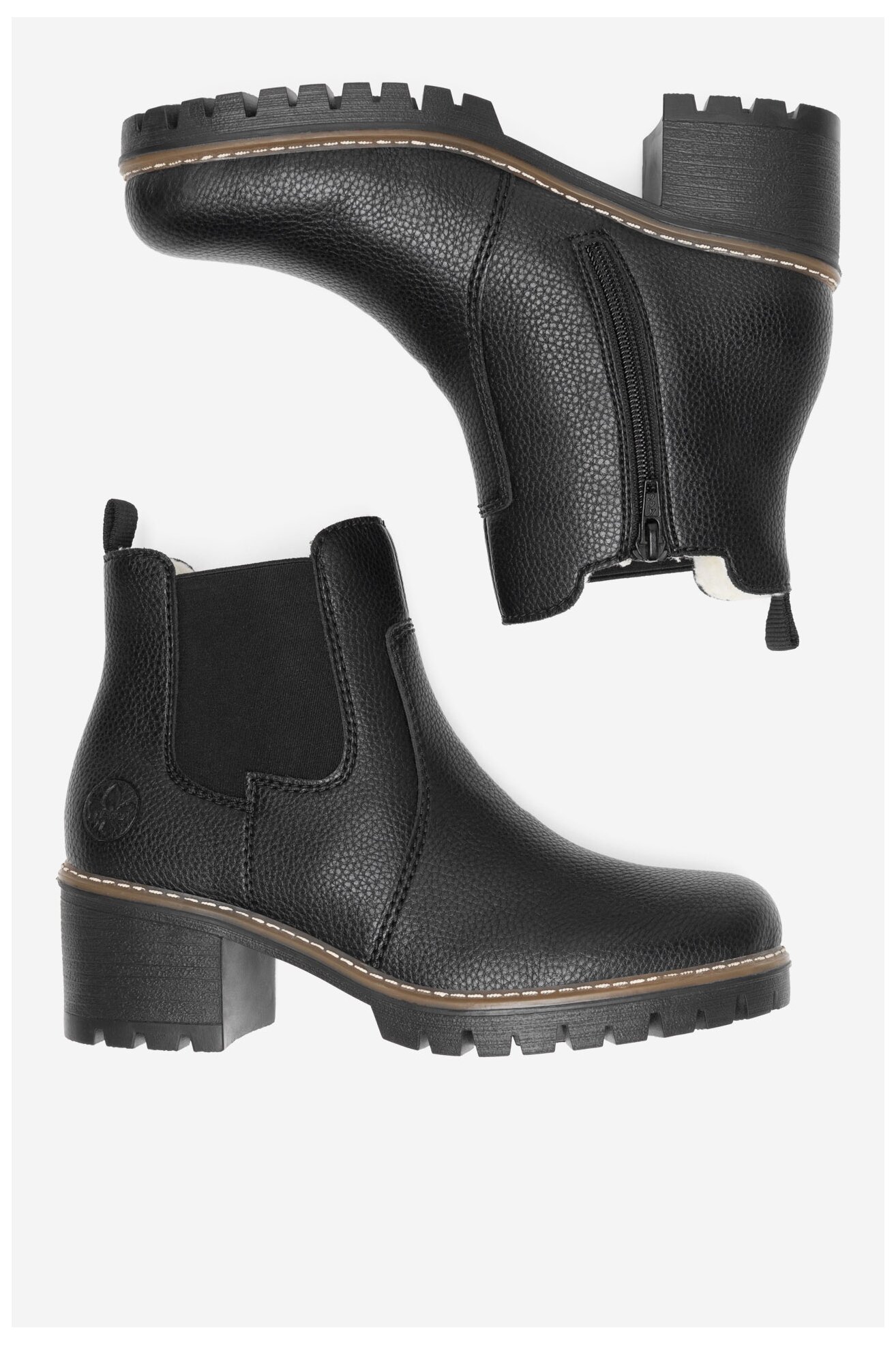 Botki Rieker Y8650-00 Czarny