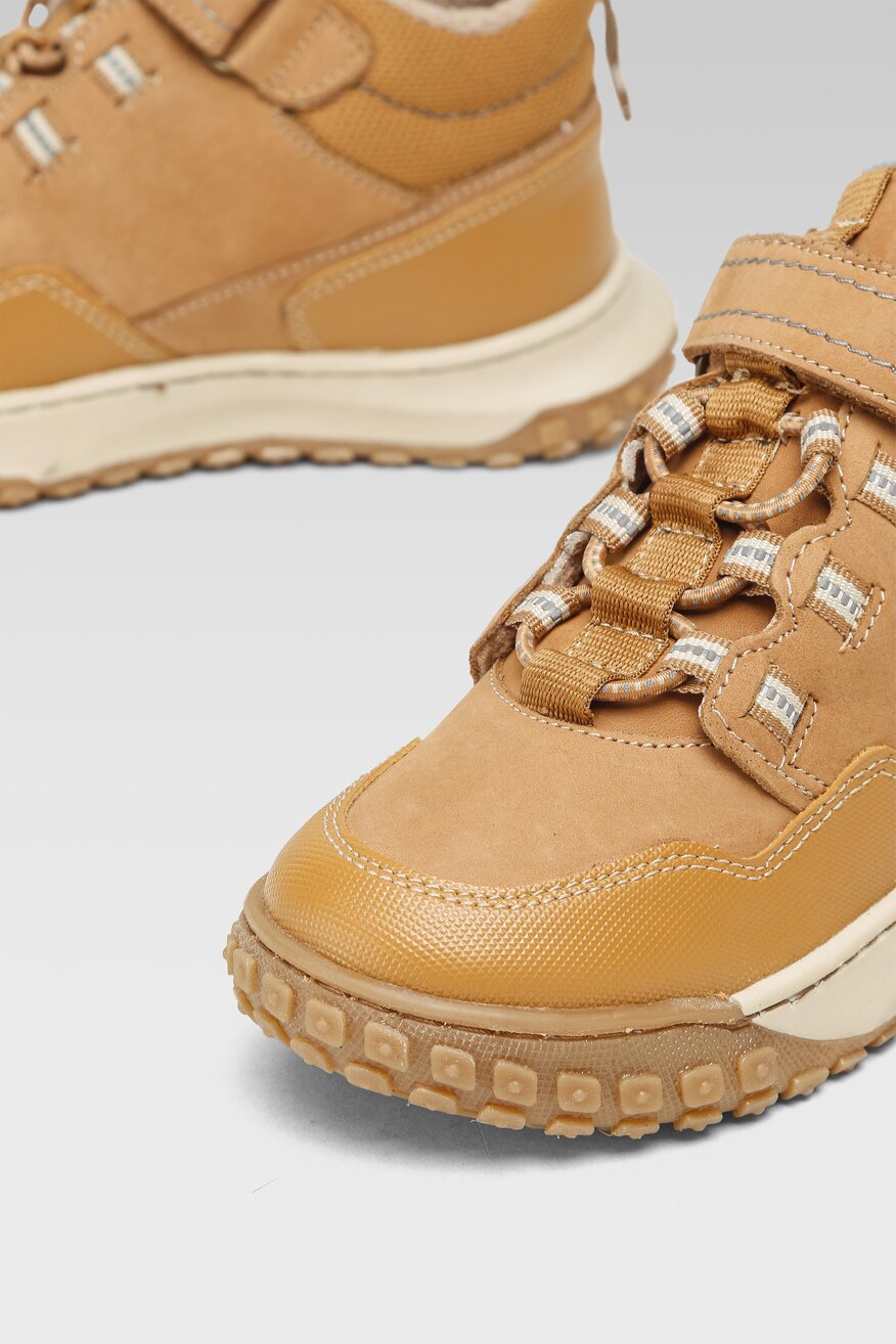 Lasocki Young - Skórzane trzewiki brązowe - 5904862388816