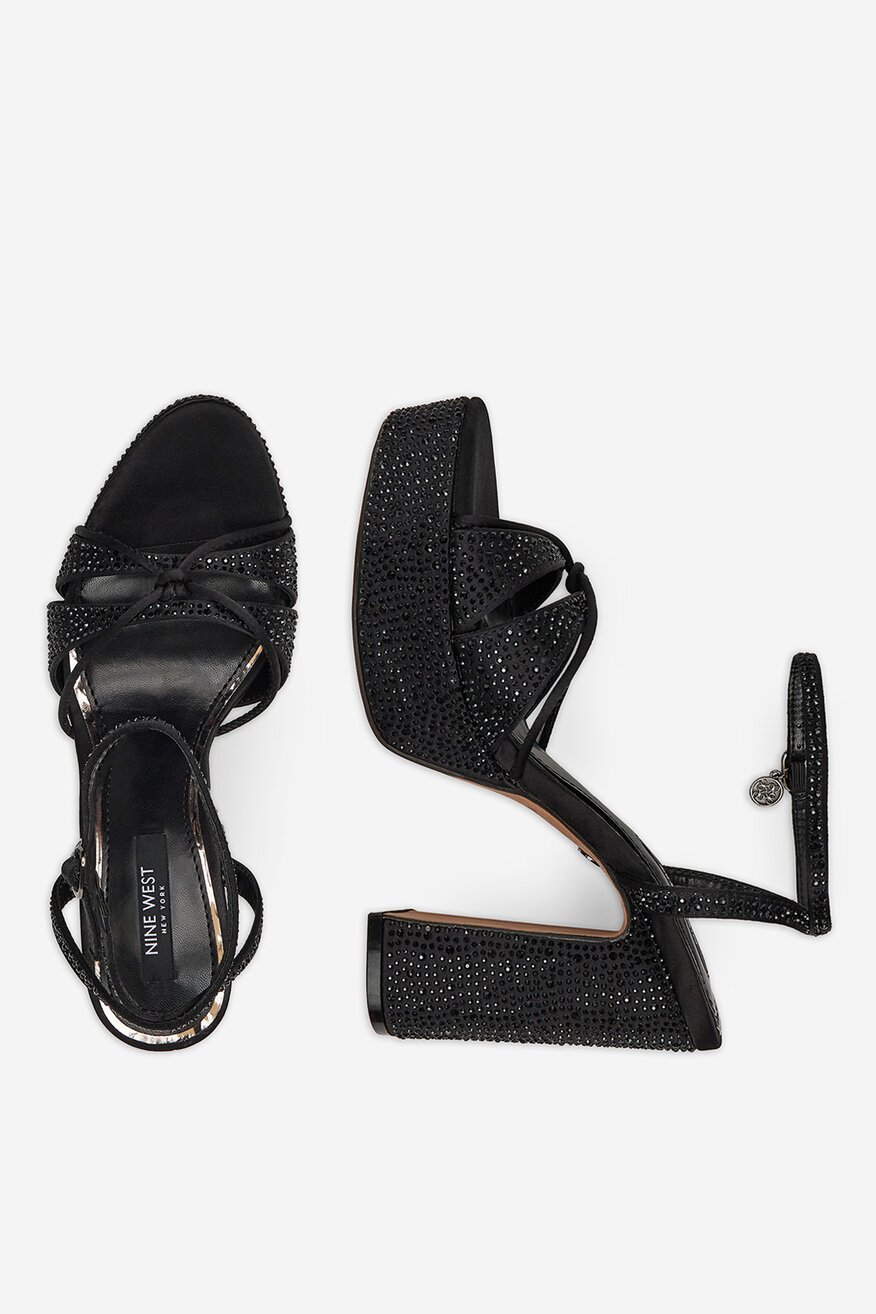 Sandály NINE WEST ČERNÁ - 5906751043776
