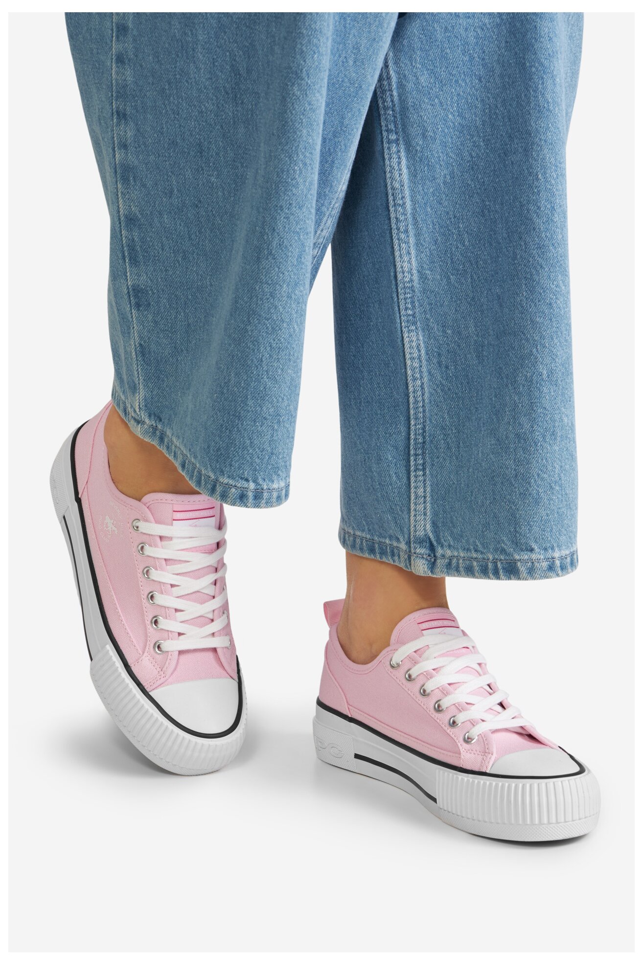 Plátěná obuv Beverly Hills Polo Club V12-842 RŮŽOVÁ