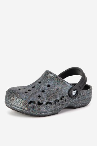 Шльопанець для басейну Crocs BAYA GLITTER CLOG 207015-0C4 ЧОРНИЙ