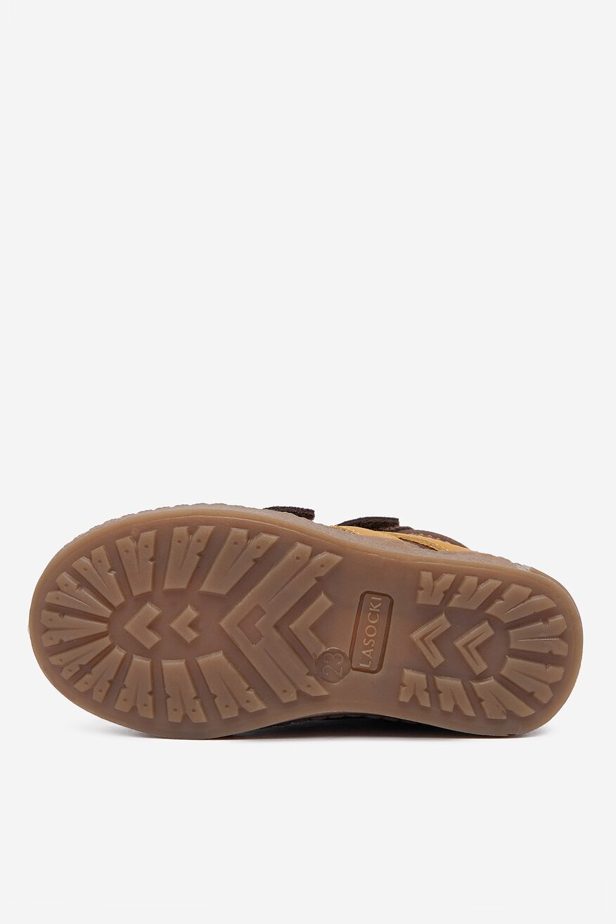 Šněrovací vyšší obuv Lasocki Kids HNĚDÁ - 5906751305546