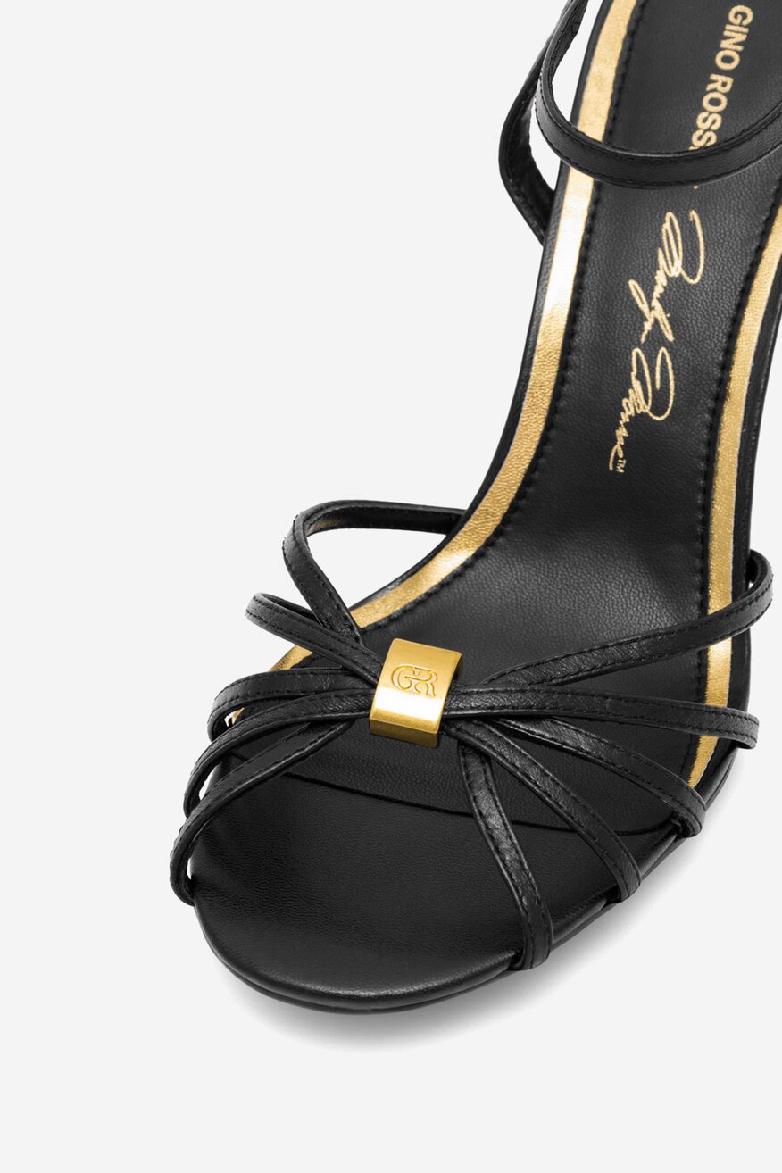 
                Gino Rossi - Sandały skórzane na szpilce - 5905588671343