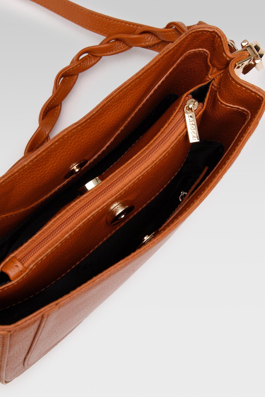 
                Lasocki - Torebka skórzana brązowa - 5904248450939