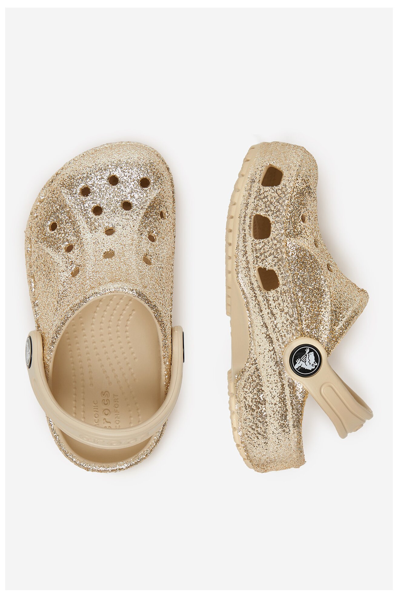 Папуче за базен Crocs C-BAYA GLITTER CLOG T 207014-11S ZLATNA