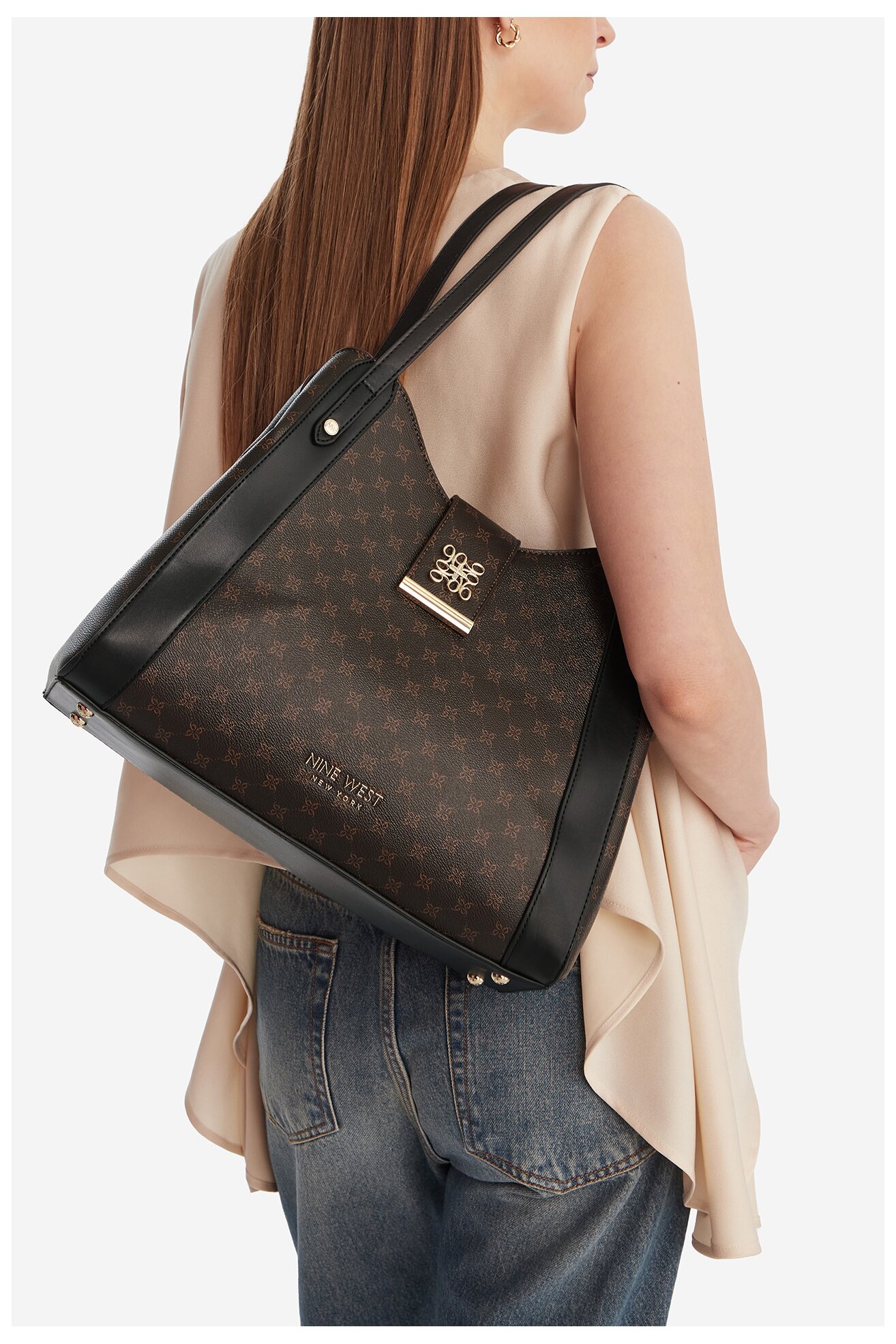 Сумка З Ремінцем NINE WEST CEO-ONIRA-KY252 ТЕМНО-КОРИЧНЕВИЙ