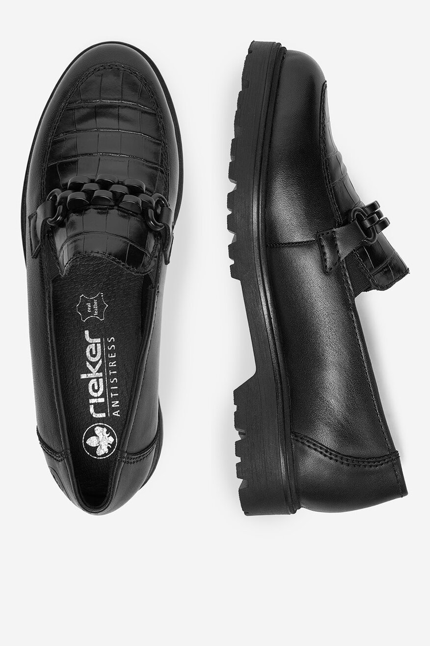 Rieker - Loafersy skórzane - 2230083221247