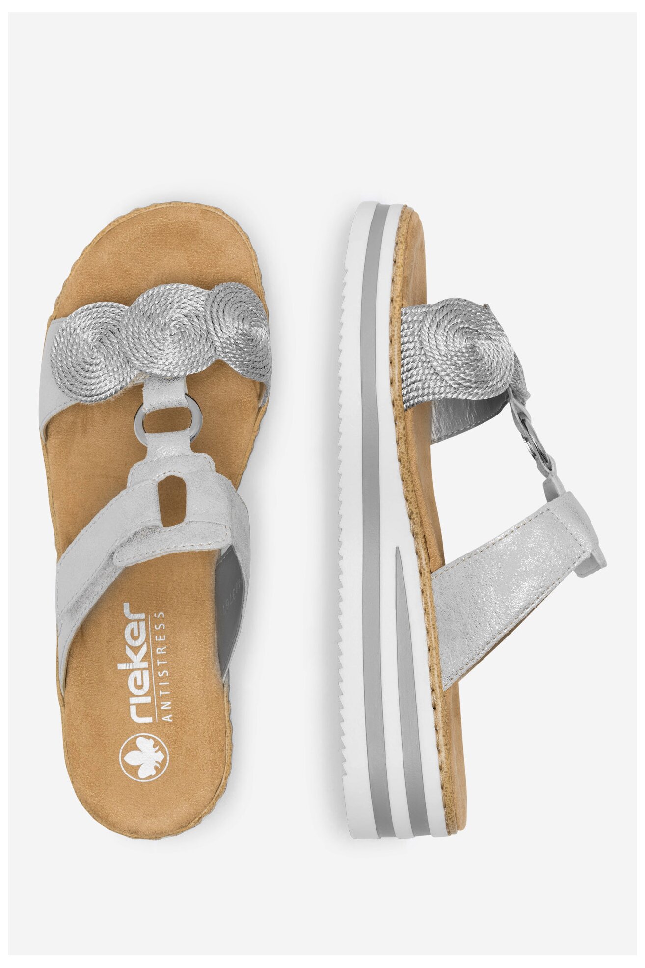 Джапанки Rieker V02K3-40 СИВ