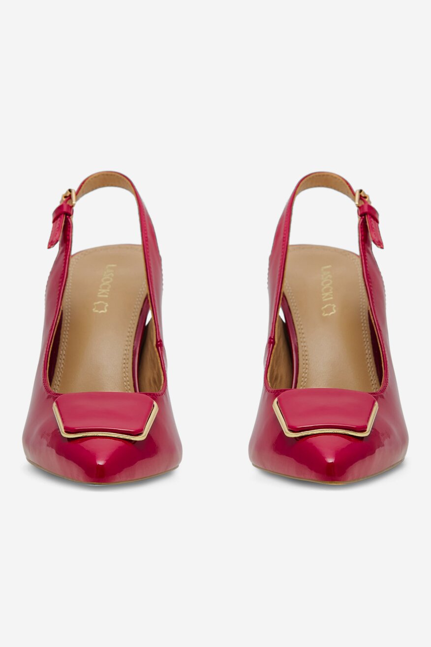 
                Lasocki - Czółenka skórzane lakierowane - 5905588302315