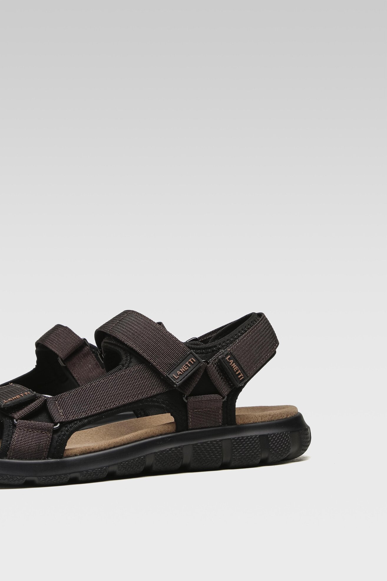 Sandały Lanetti MSS20230-13 Brązowy