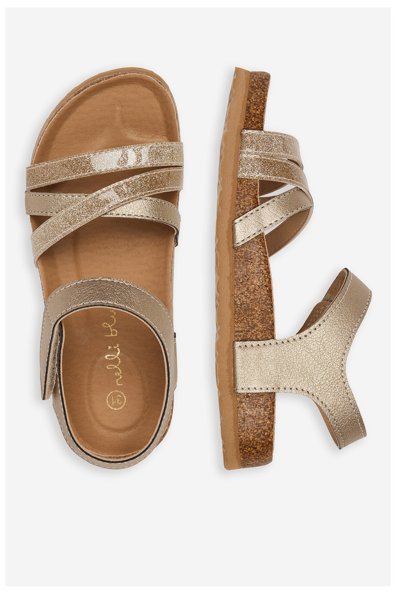 Sandały Nelli Blu CS20181-01A Złoty