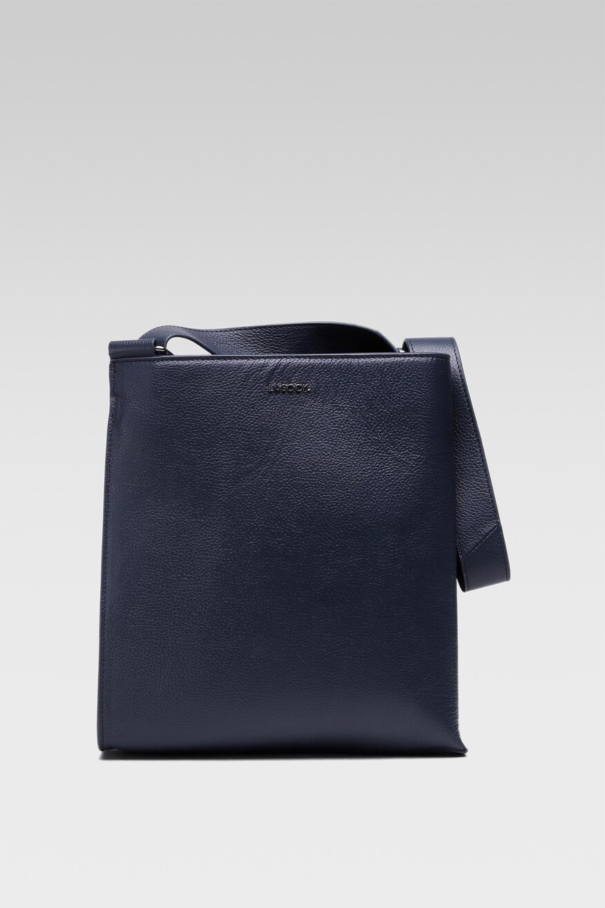 
                Lasocki - Torebka skórzana granatowa - 5904248995997