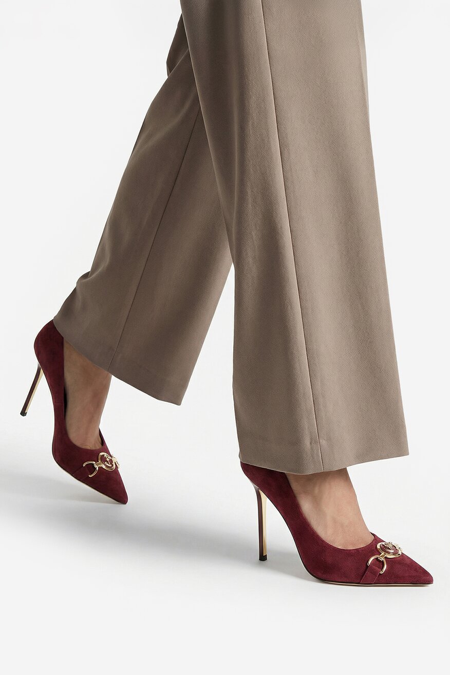 
                Туфлі-Човники EVA MINGE БОРДОВИЙ - 5906751283738