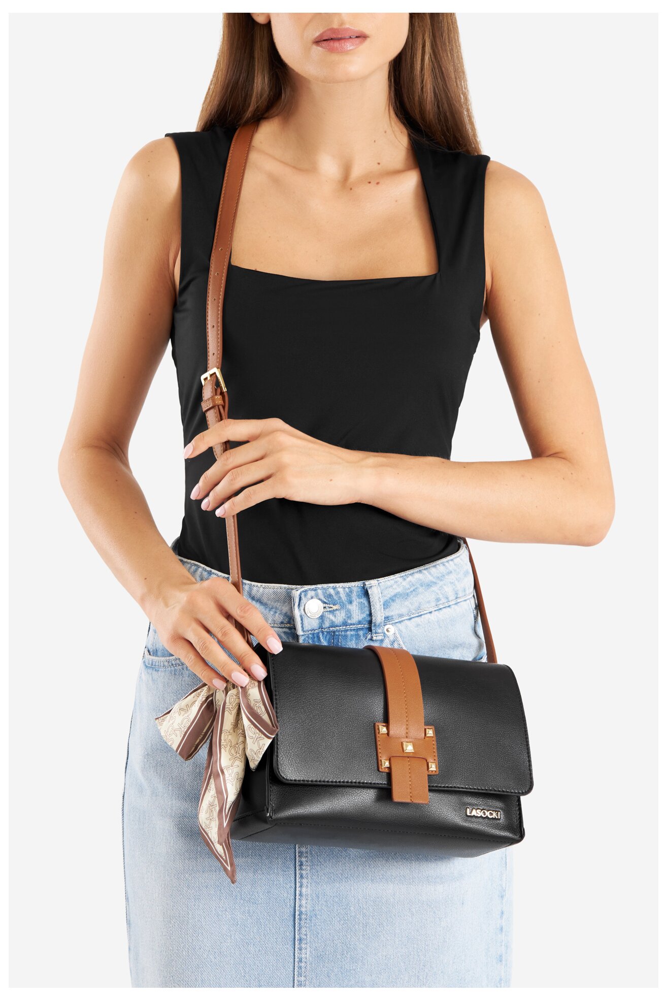 Дамска чанта Lasocki LSK-K-039-06 ЧЕРЕН