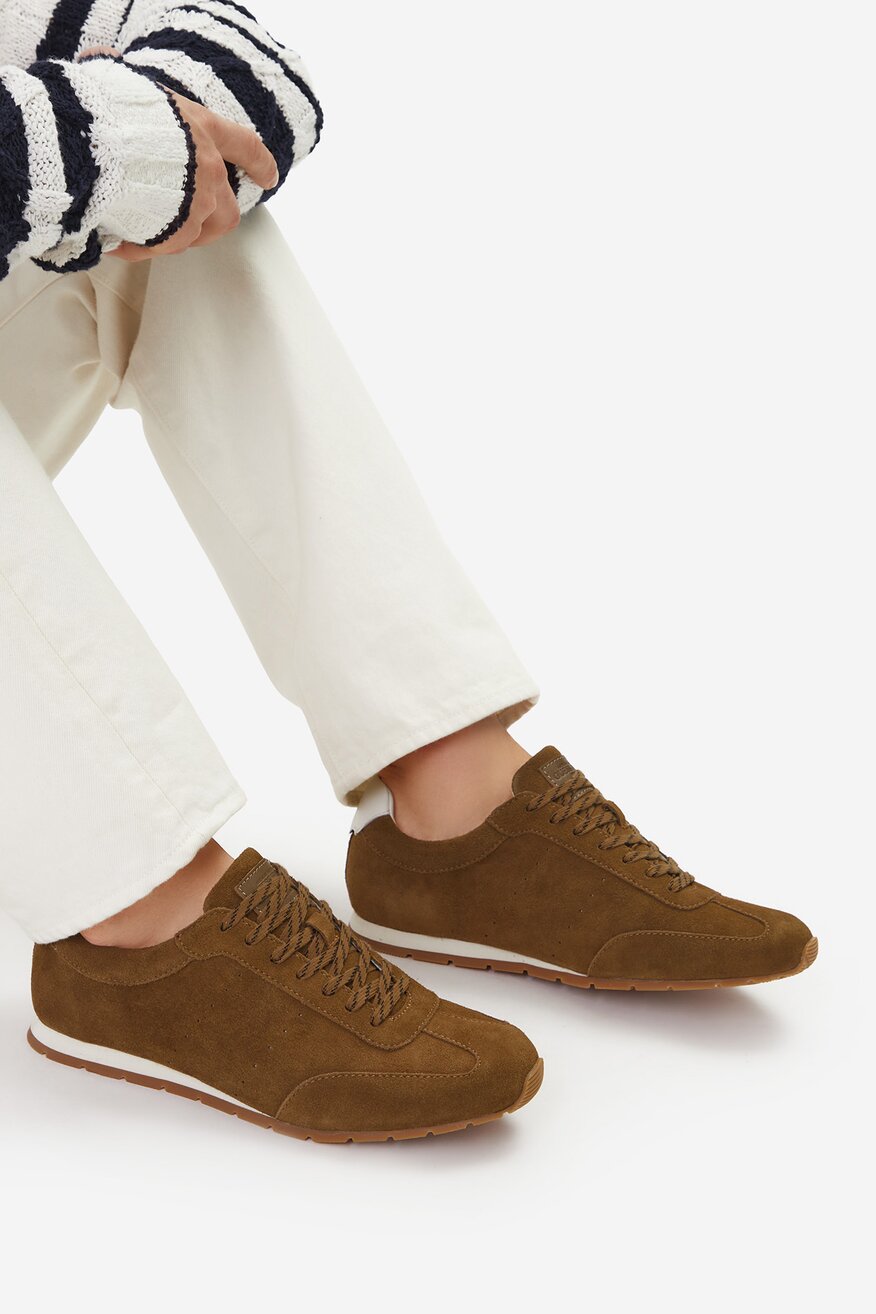 GUESS JEANS - Sneakersy skórzane - 5906751955888