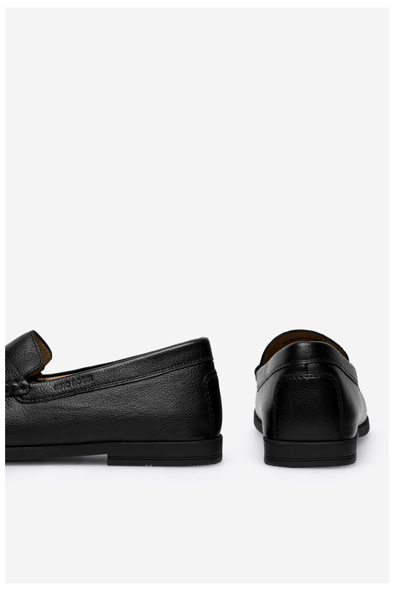 Mokasíny Gino Rossi LEONARDO-02 MI08 ČERNÁ