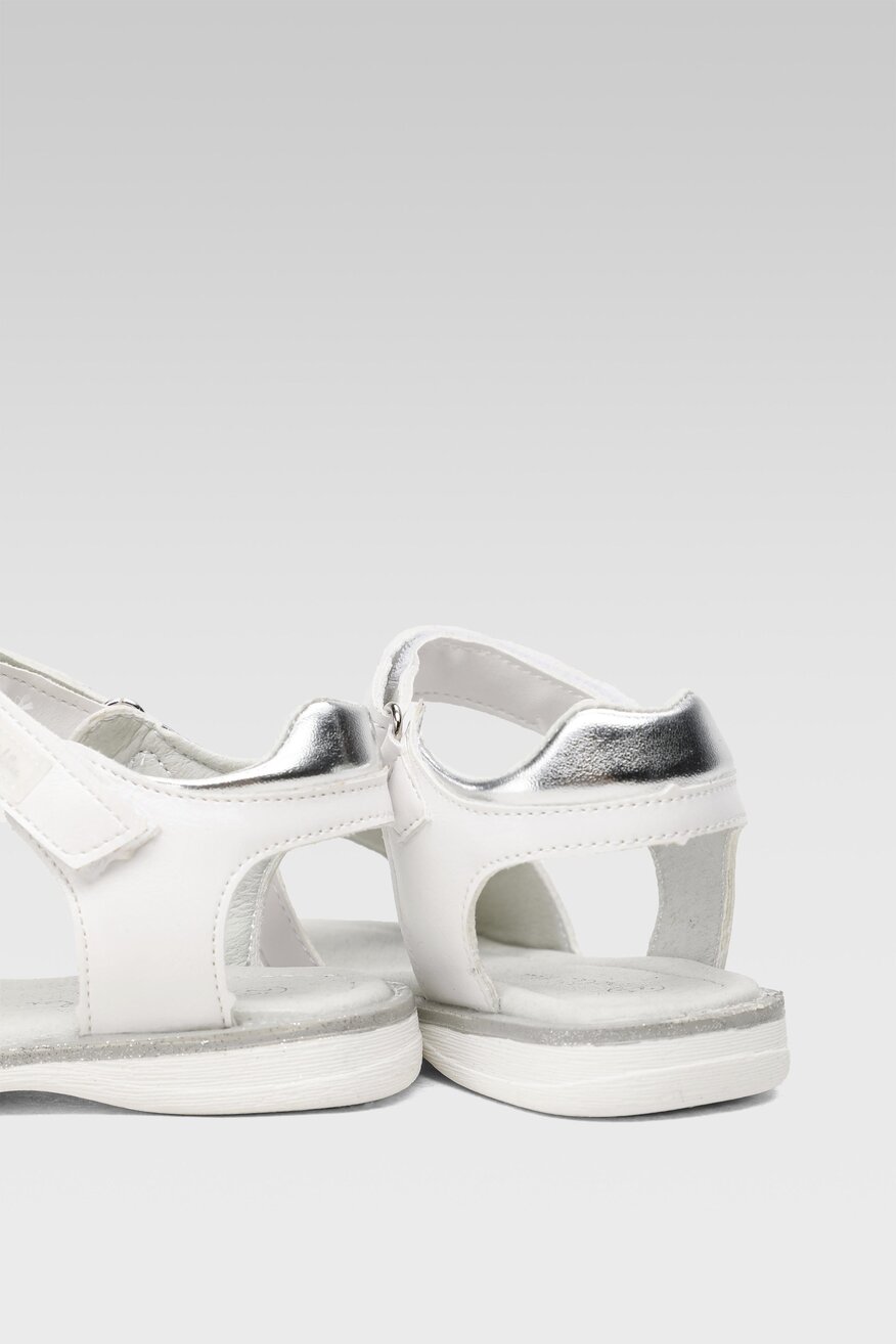 Nelli Blu - Sandały z printem białe - 5904248773847