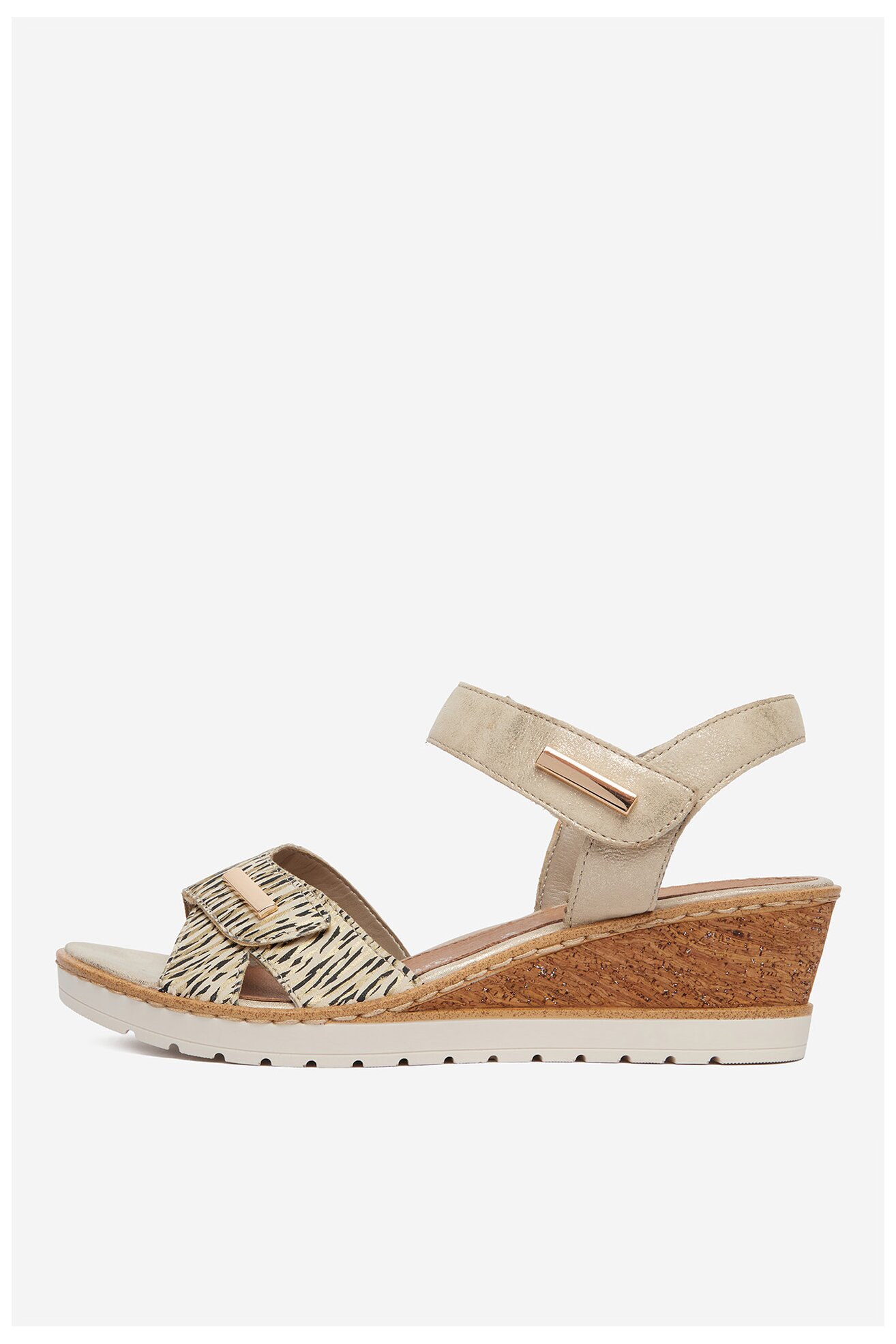 Sandały Remonte CEO-R6266-90 Złoty