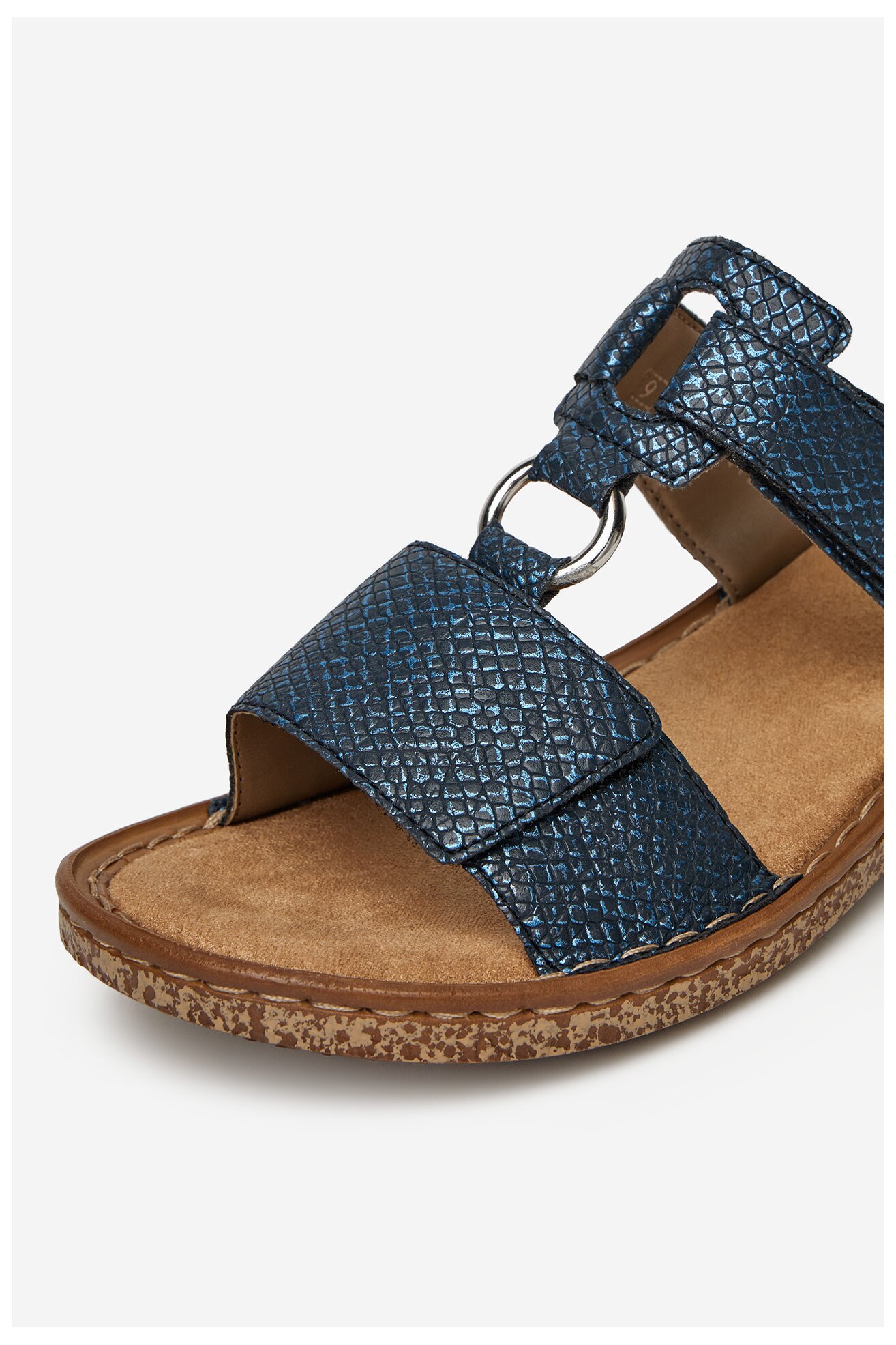 Klapki Rieker 628P9-14 Niebieski