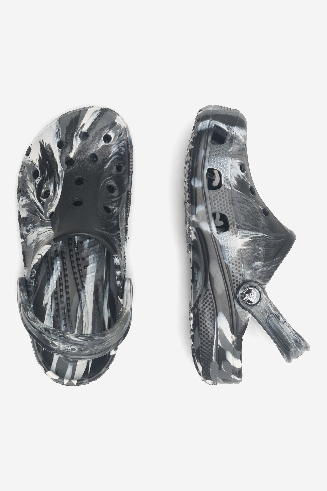 Șlapi pentru bazin Crocs C-BAYA MARBLED CLOG 206935-066 NEGRU