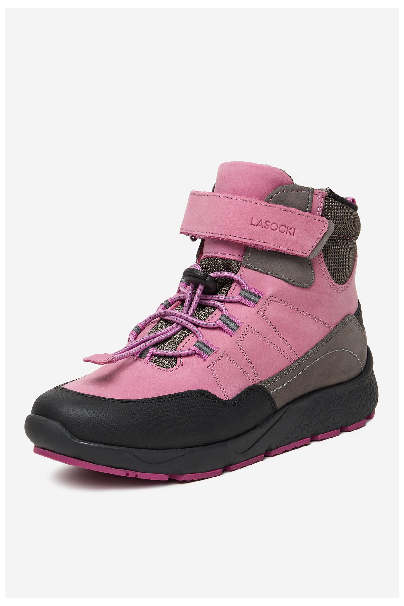 Šněrovací vyšší obuv Lasocki Young CEO-BI12-SAM-06(V)DZ RŮŽOVÁ