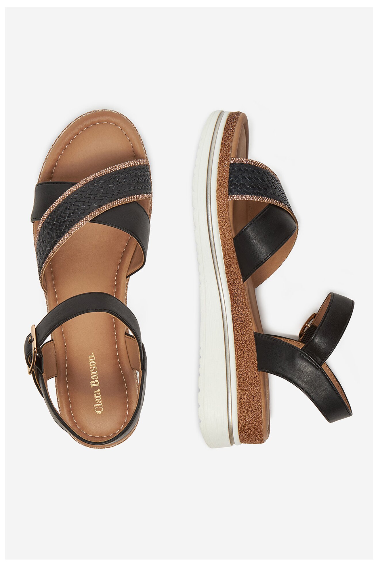 Сандалі Clara Barson WS2506-05 ЧОРНИЙ