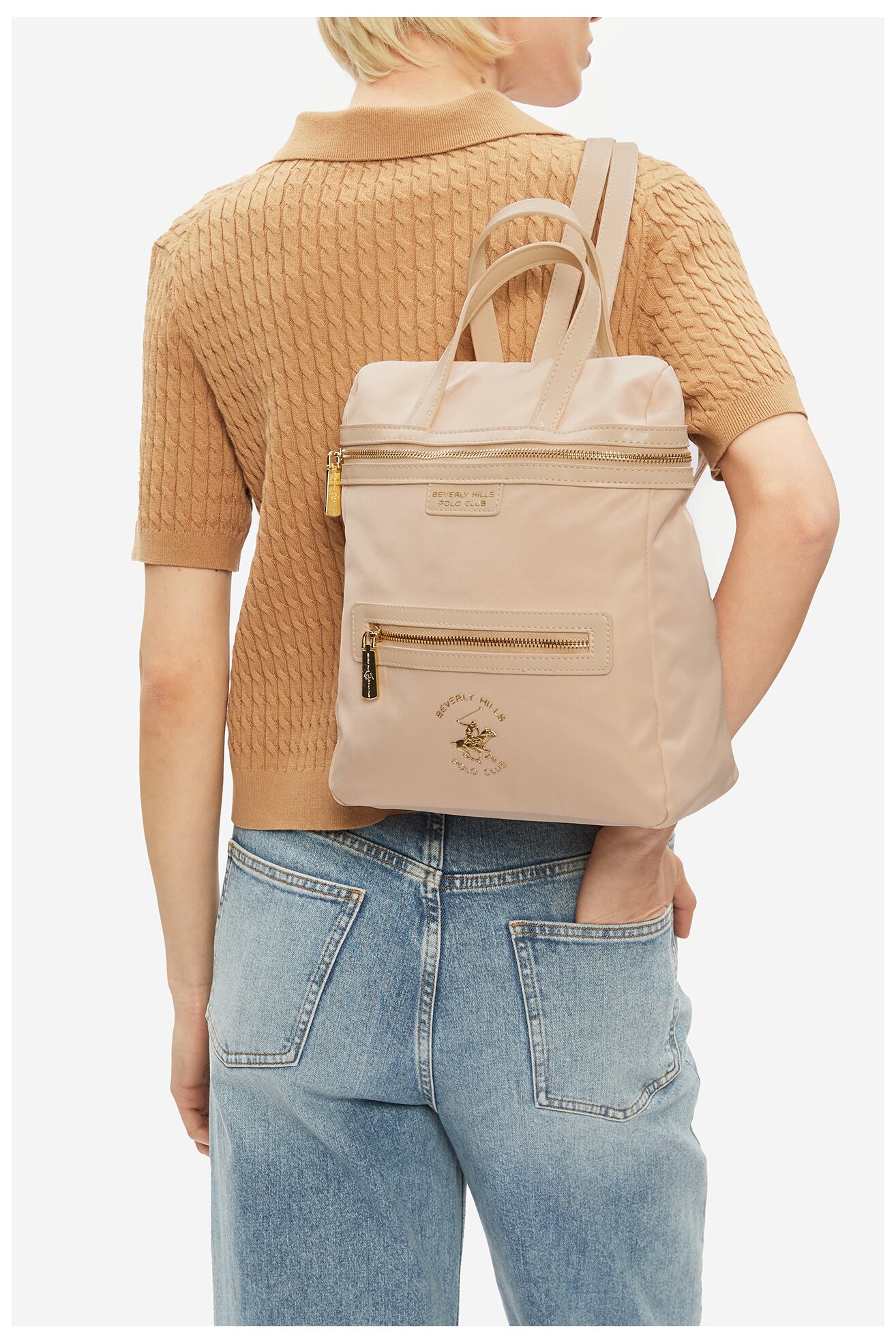 Plecak Beverly Hills Polo Club BHPC-H-002-07 Ivory