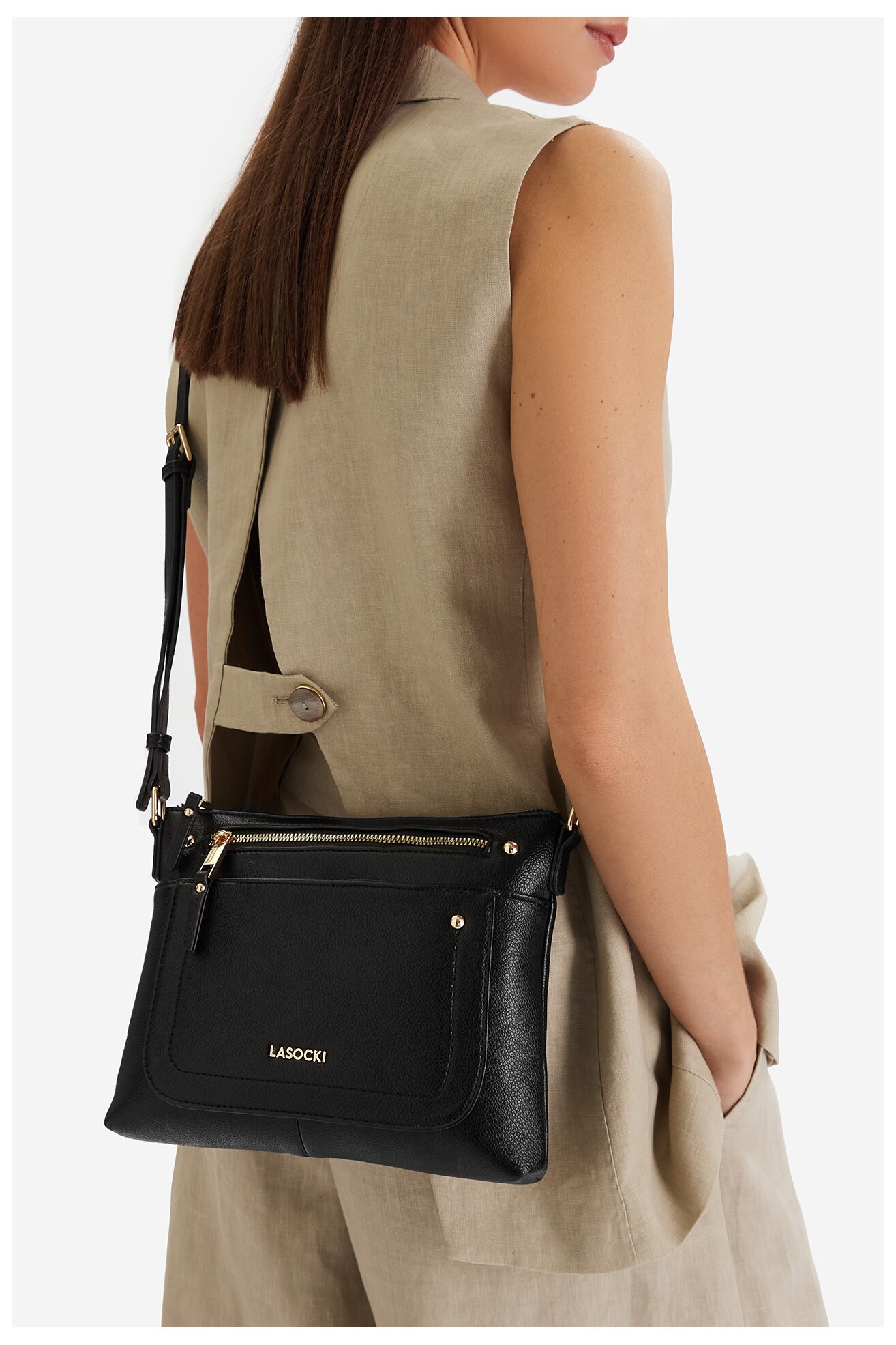 Дамска чанта Lasocki CEO-LSK-M-006-07 ЧЕРЕН