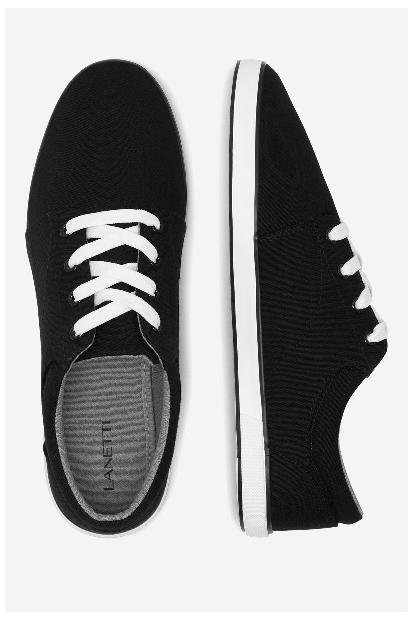 Trampki Lanetti MS20347-11 Czarny