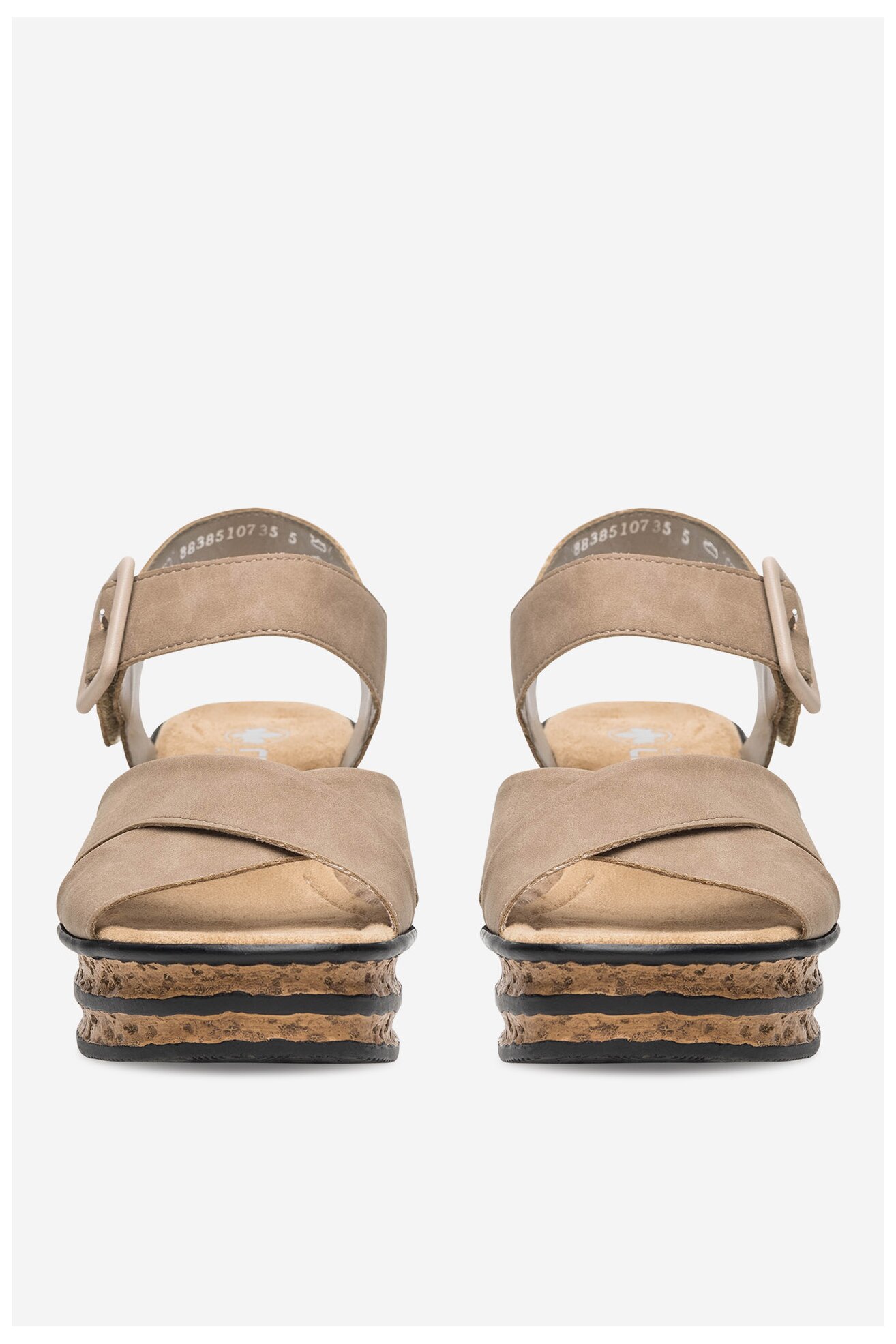 Sandały Rieker 68163-62 Beżowy