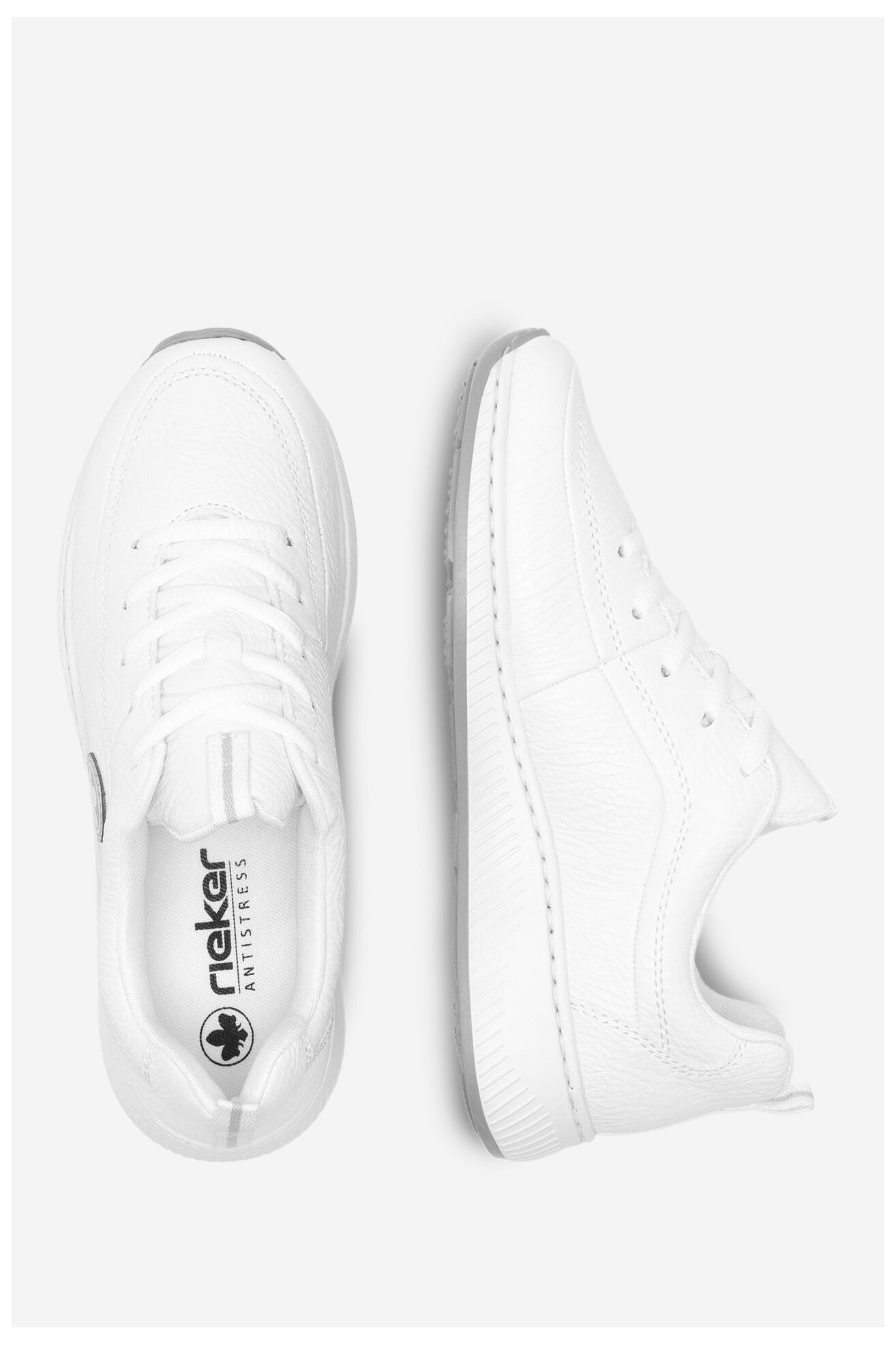 Sneakersy Rieker N5504-80 Biały