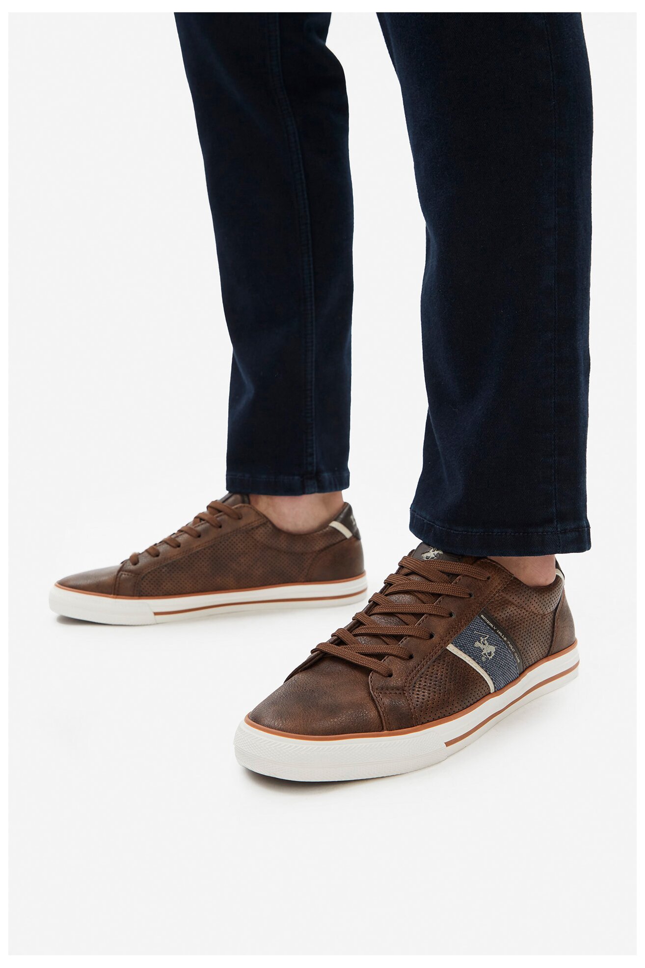 Vászoncipő Beverly Hills Polo Club CEO-V5-DODO BARNA