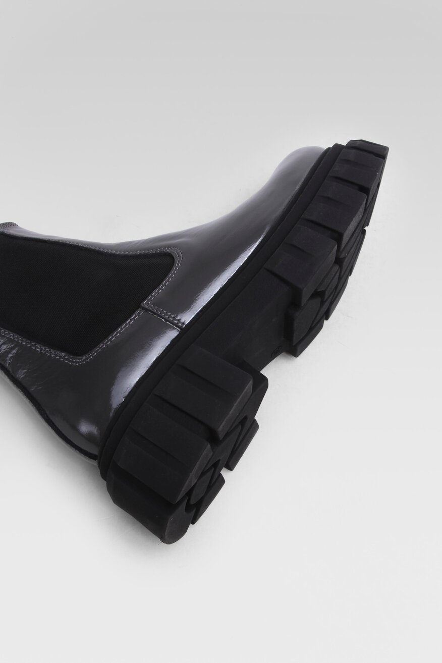 
                Inuovo - Skórzane botki szare - 5904862224404